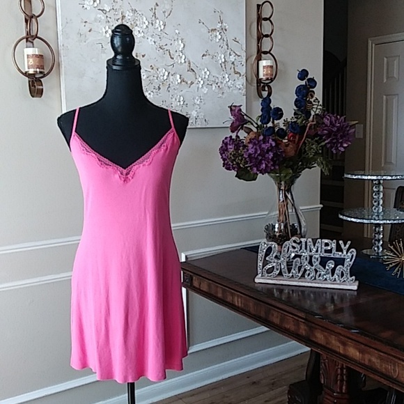 Victoria's Secret Cotton Pink Slip Nighie. Size S - Picture 3 of 16